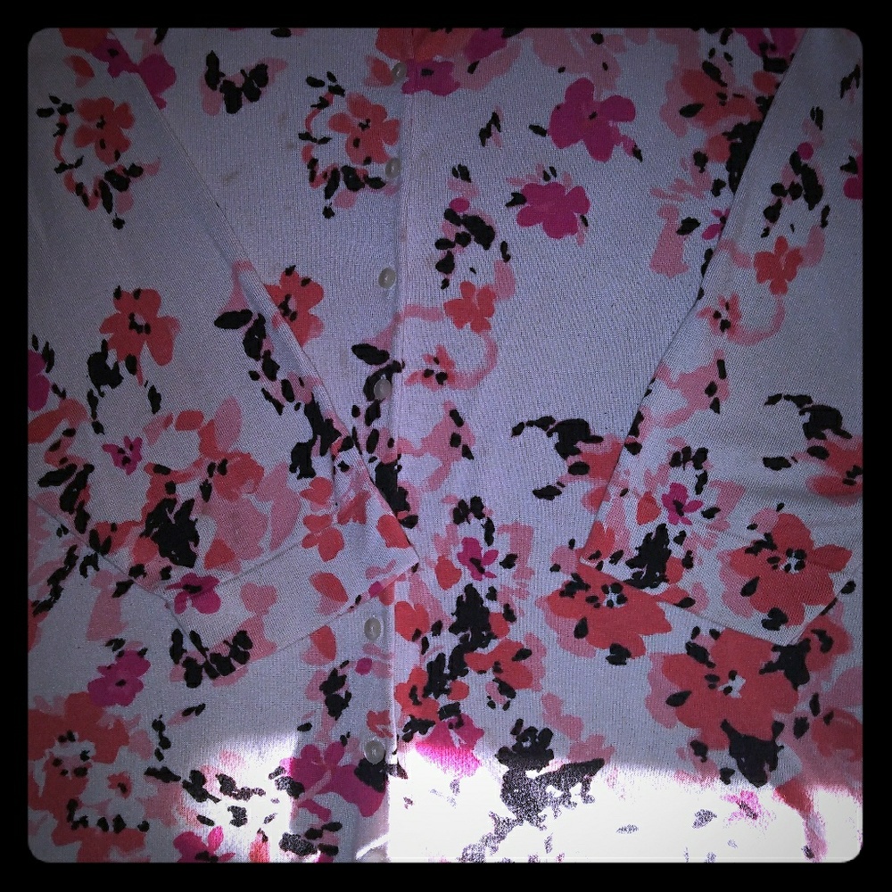 Flower Cardigan Sweater